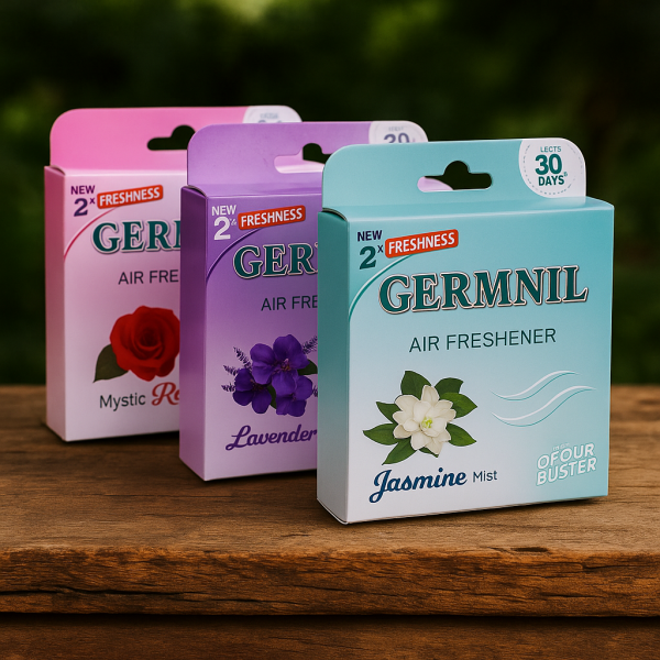 Germnil Air Freshner | Long-Lasting Air Freshener for Home, Office & Car | Available in Jasmine, Mystic Rose & Lavender